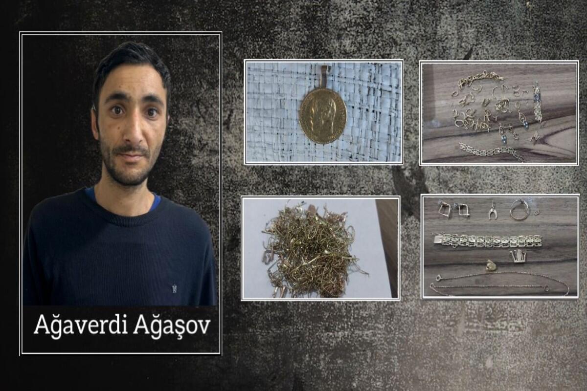 Mağazadan 12500 manatlıq qızıl oğurlayan şəxs TUTULDU