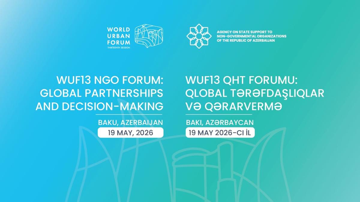 İlk dəfə “WUF13 NGO Forum” keçiriləcək