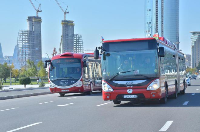 Bakıda 10 avtobusun yolu dəyişdirilir